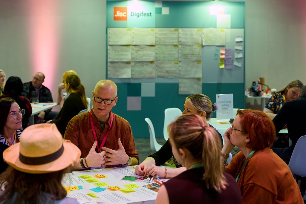 Workshop participants at the community hub at Digifest 2026
